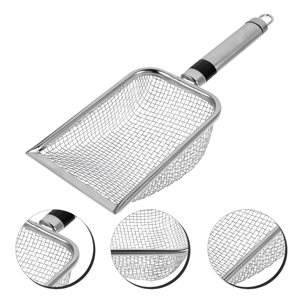 Pá Peneira de Areia Coletora Higiênica Pet Gato 