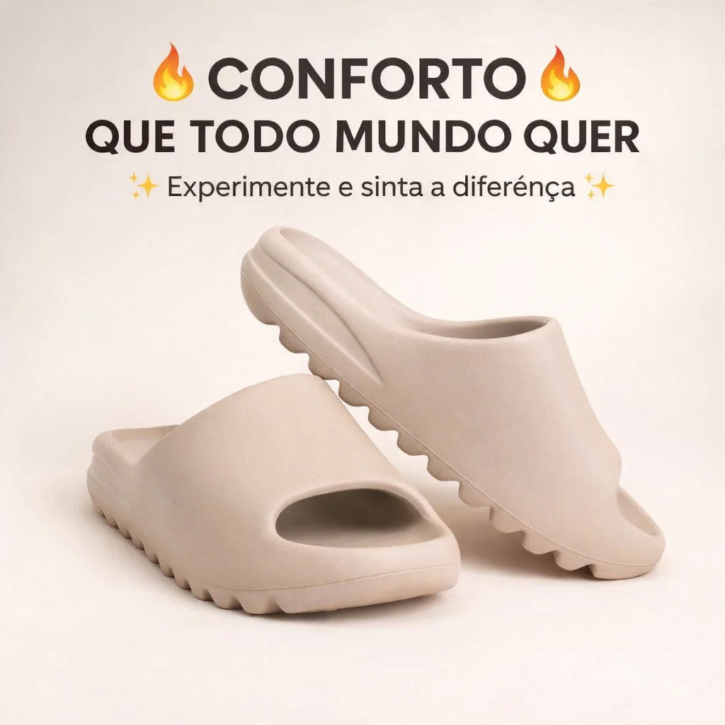 Chinelo Anatômico Slide Nuvem Leve Antiderrapante