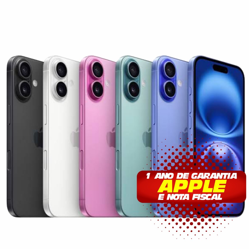 Celular IPhone 16, 16 PRO (128Gb e 256gb)  –
