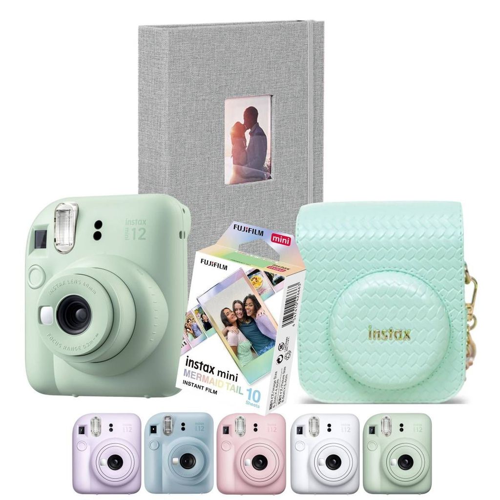 Combo Camera Instax Mini 12 Com Filme 10 Mermaid +