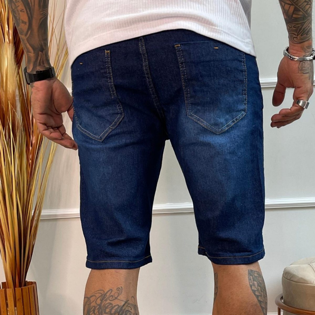 G-Star Premium Jeans Bermuda Masculina Com Lycra F