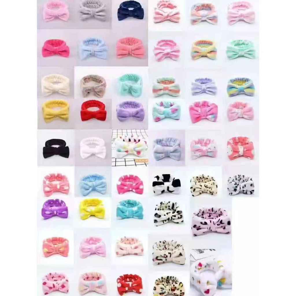 KIT 12 Unidades Faixa de Laço Maquiagem Makeup Ti