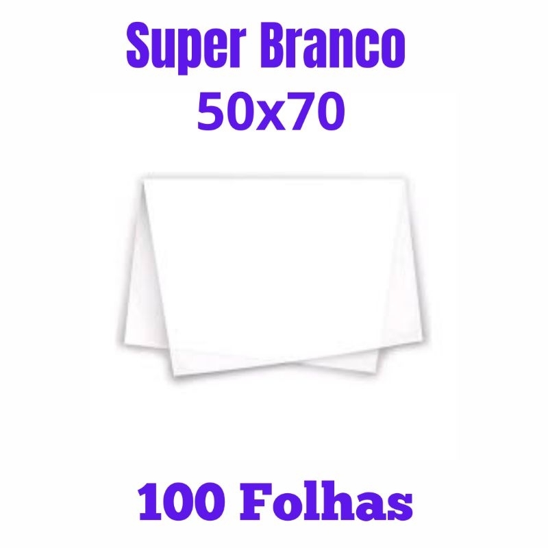 Papel Seda Super Branco Pacote Com 100 Folhas Gran