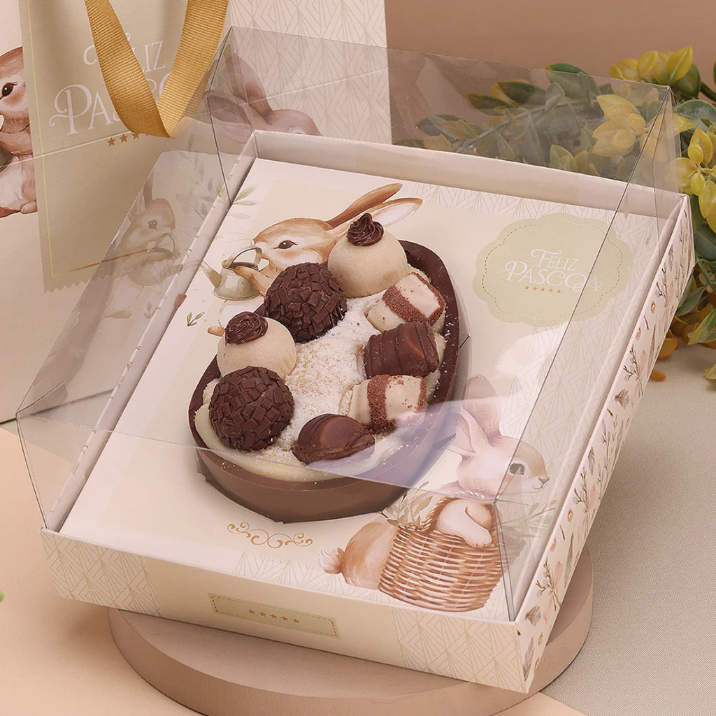 10 CAIXAS P/ OVO DE COLHER AJUSTÁVEL 250-350-500G