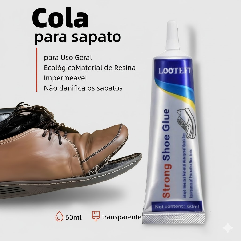 Cola Forte Universal Para Sapatos À Prova Dágua 