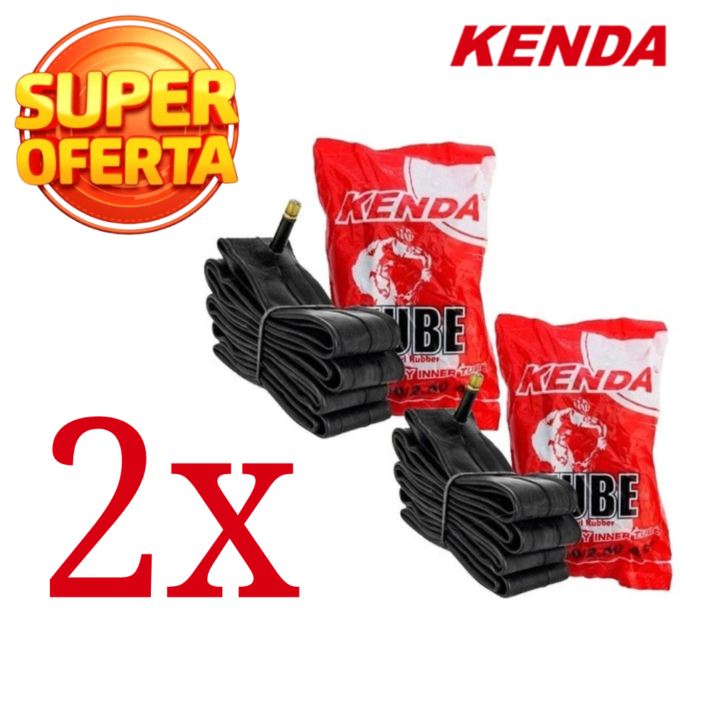 Par De Camaras De Ar Aro 26 Kenda Bike Bico Grosso