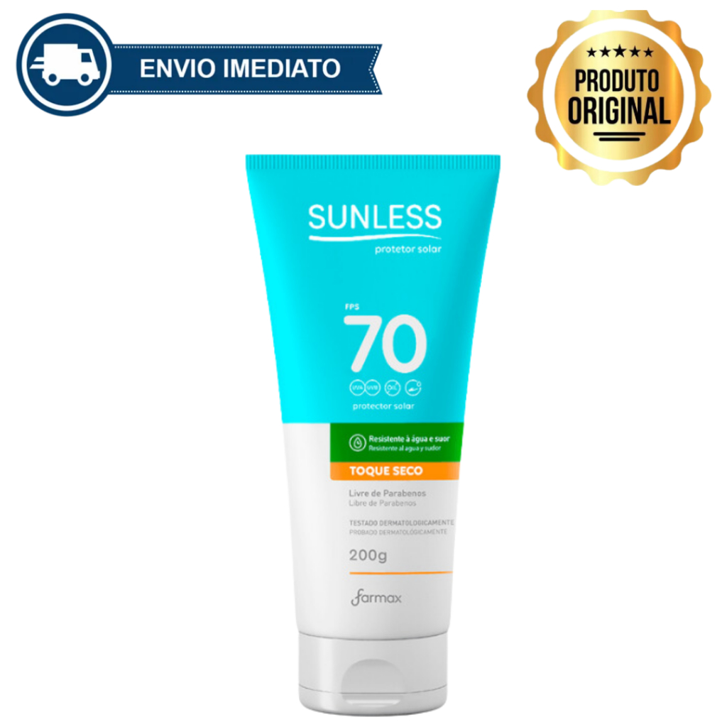 Protetor Solar Corporal e Facial 200g Toque Seco e
