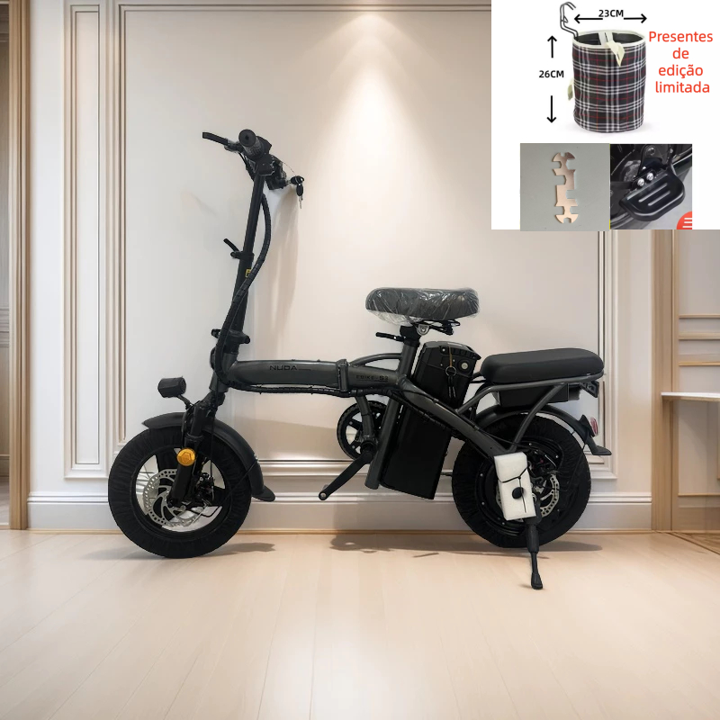 Bicicleta elétrica dobrável para adultos NUDA, p