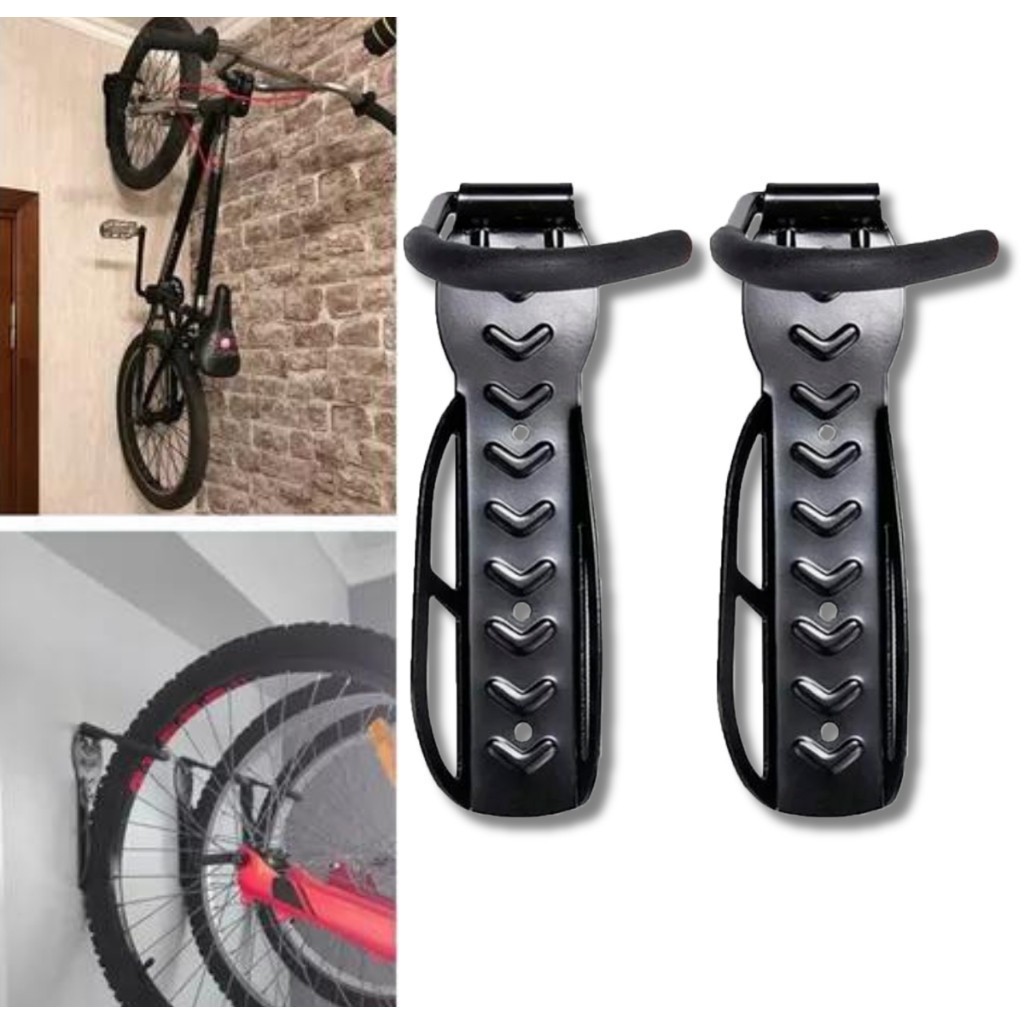Kit 2 Ganchos Reforçados para Pendurar Bicicleta 