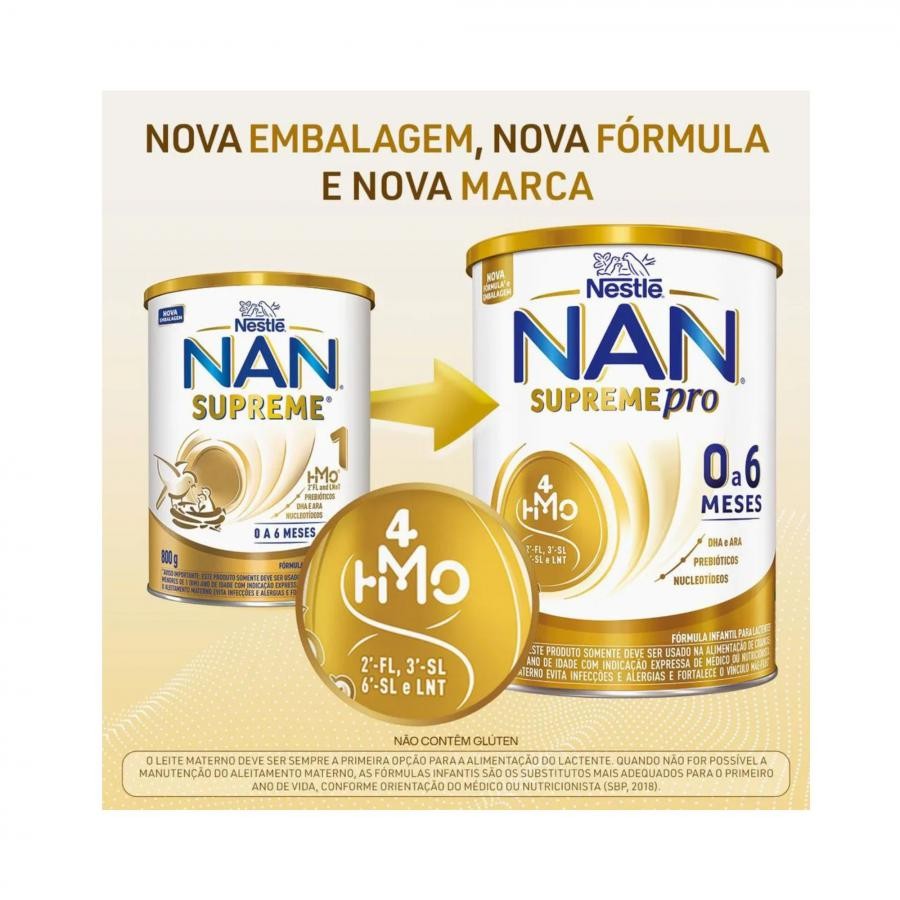 Formula Infantil Nan Supreme Pro 0 a 6 Meses Nestl