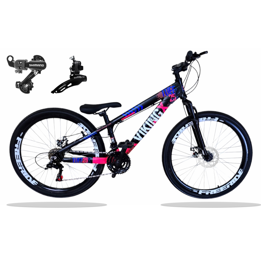 Bicicleta VikingX Tuff 25 Câmbios Shimano Aro 26 