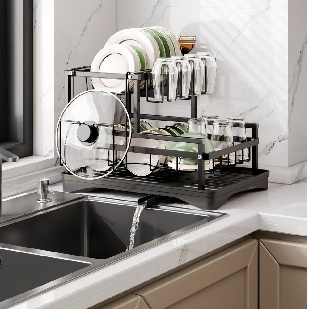 Escorredor de Louças Rack Aço Carbono Organizado