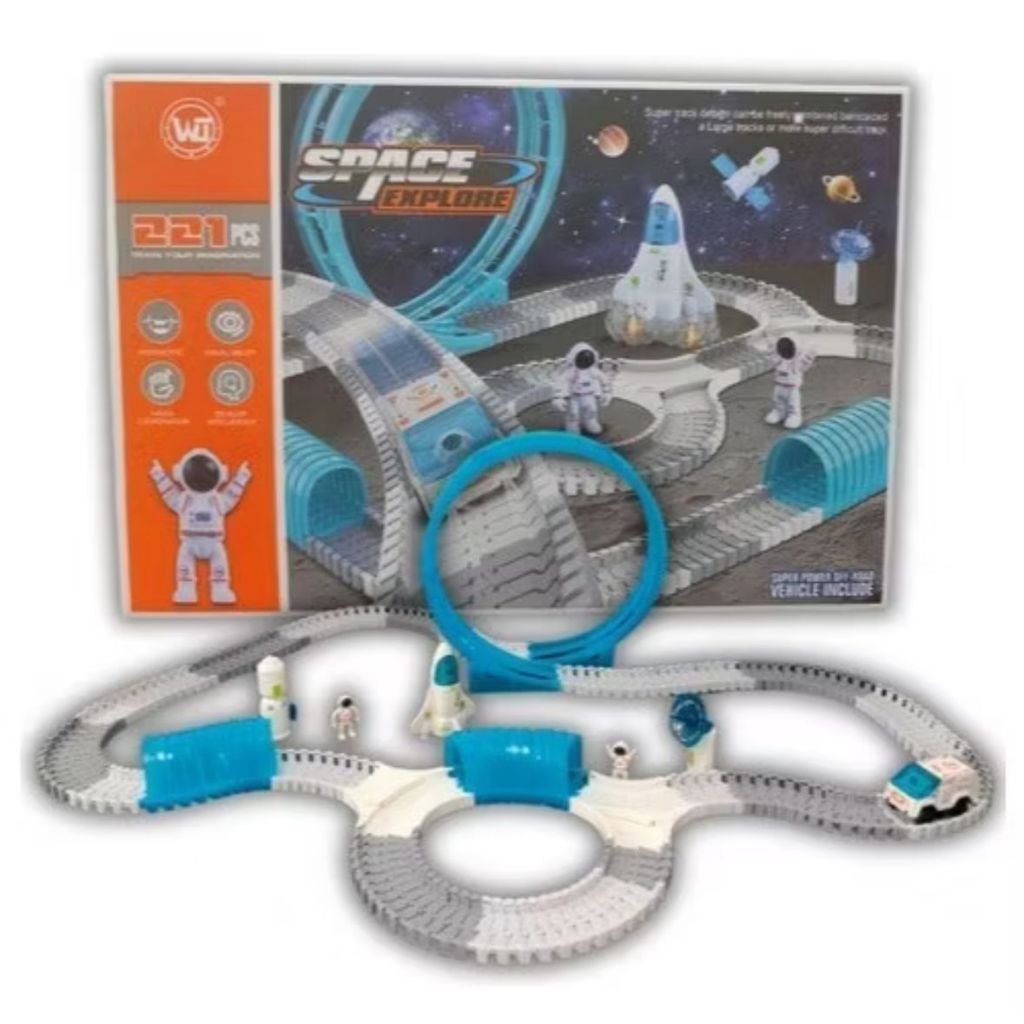 Mega Pista Espacial Infantil Astronautas, Nave e