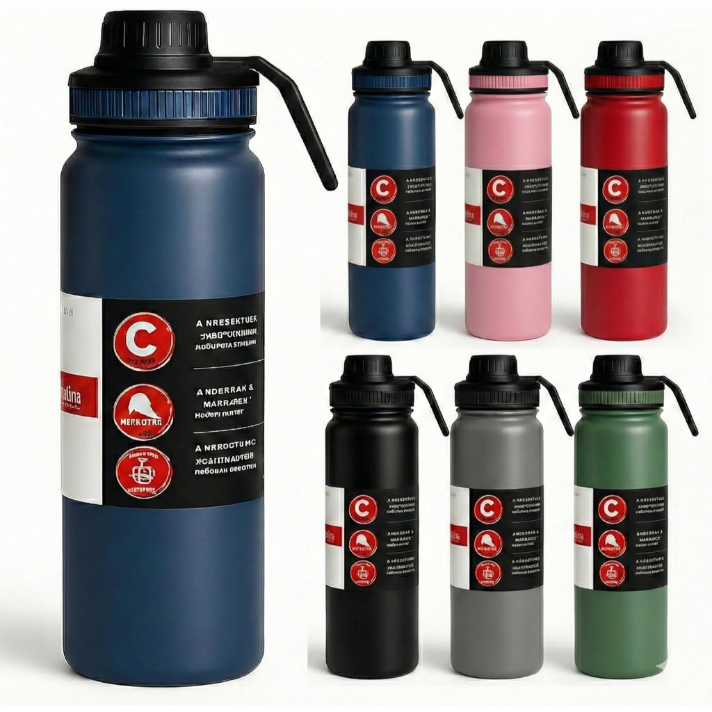 Garrafa Térmica Aço Inoxidável 1000 ML 800ml Qu