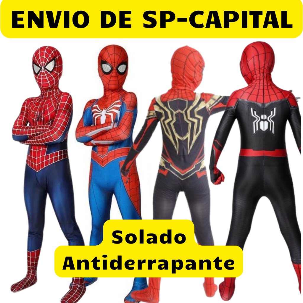 Homem Aranha ENVIO DE SÃO PAULO  Infantil Adulto 