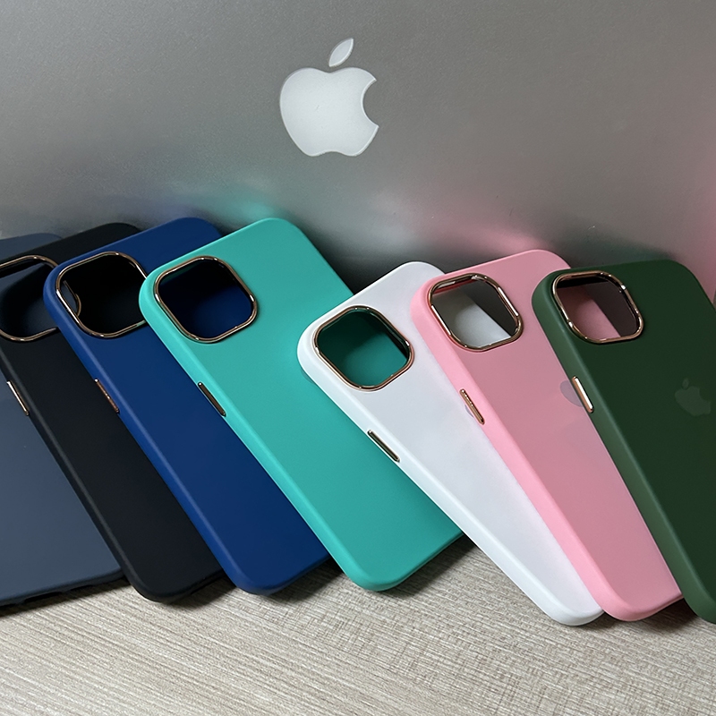 Capa de silicone premium para telefone com sensaç