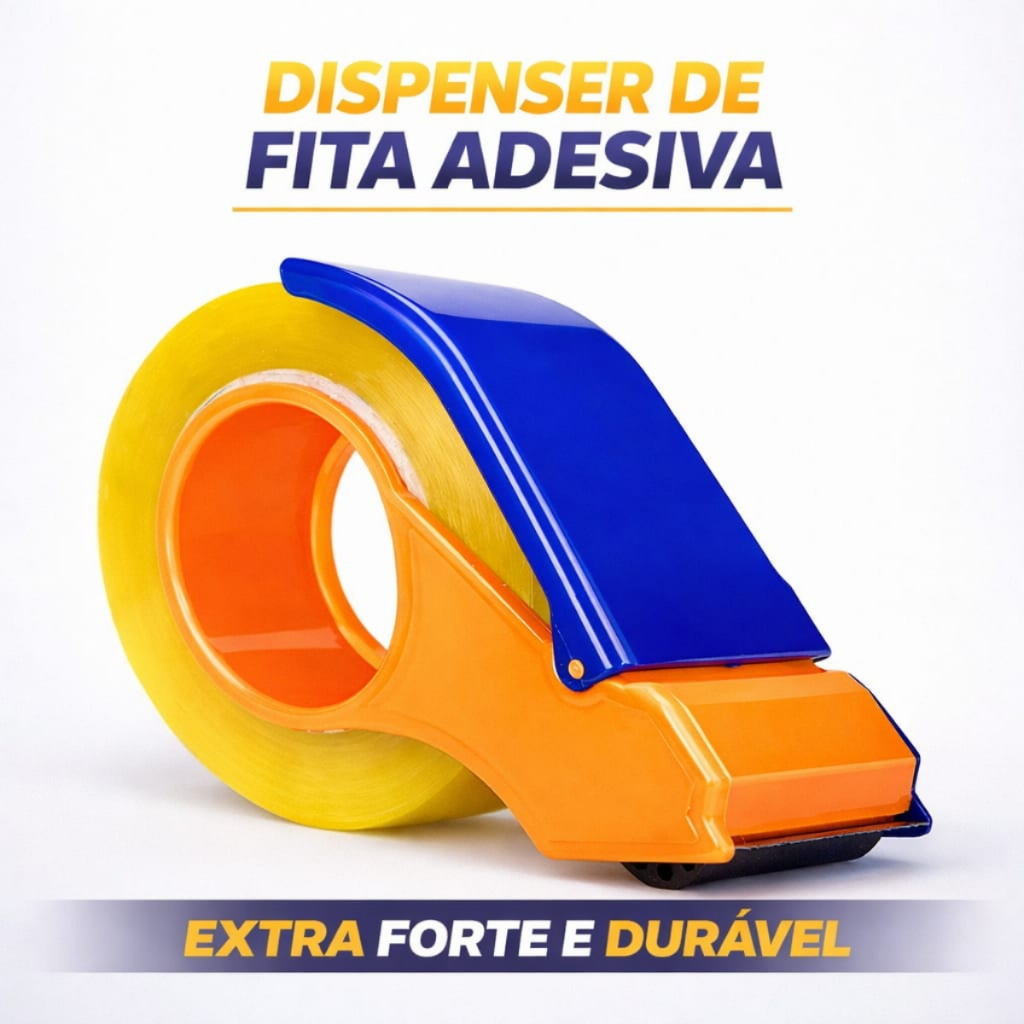 Aplicador Durex Fita Adesiva 500m Reforçado Dispe