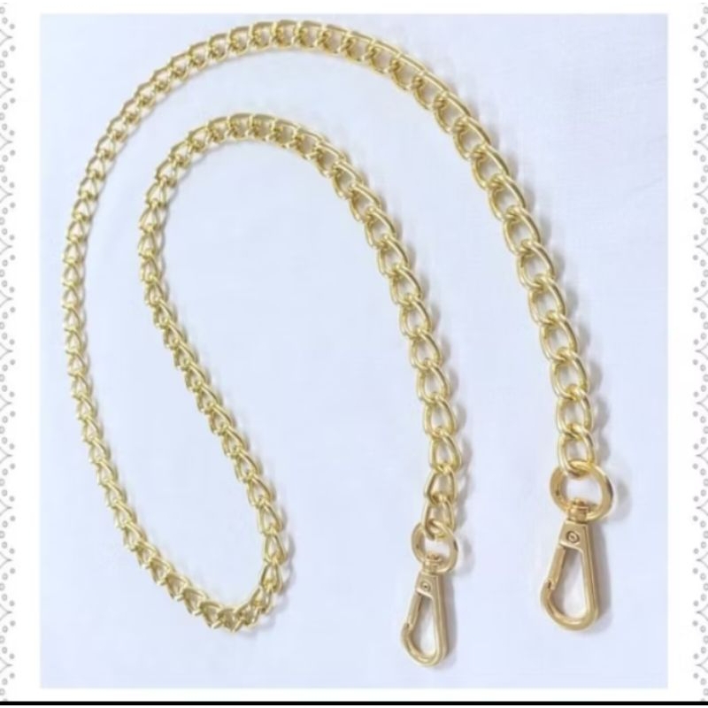 alça de corrente para bolsa 1 metro,com mosquetã