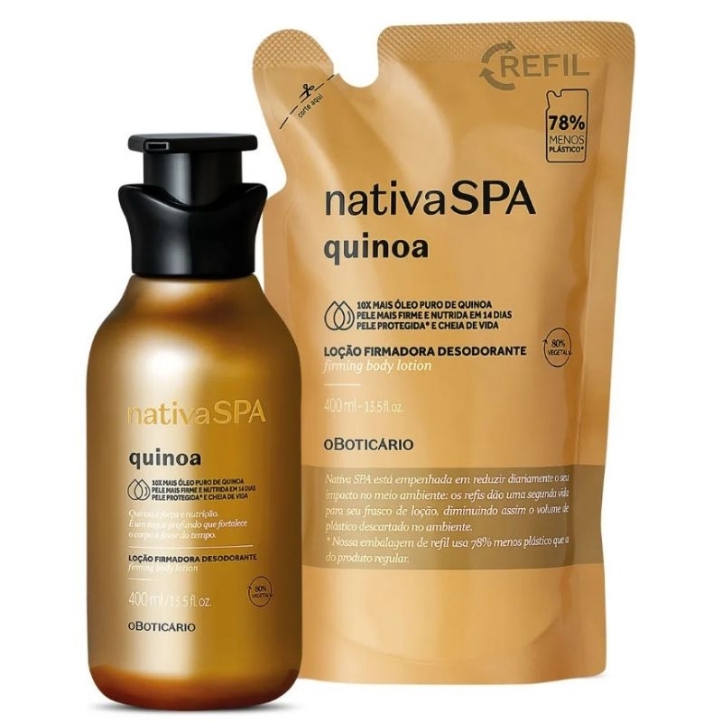 loção desodorante quinoa
