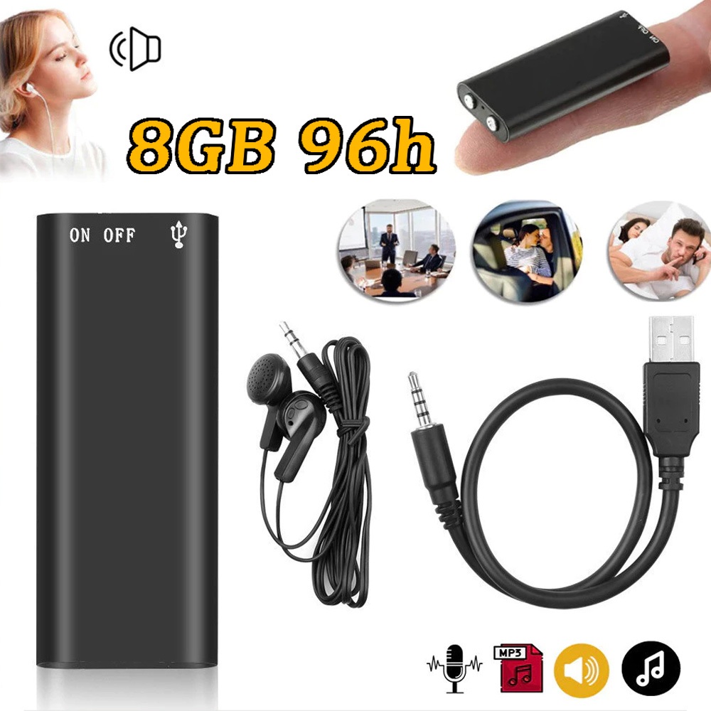 8G Micro Mini Gravador Digital MP3 Gravador De Voz