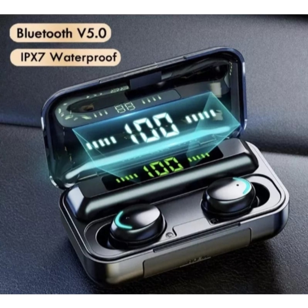 Fone De Ouvido Sem Fio F9-5 Display Led Power Bank