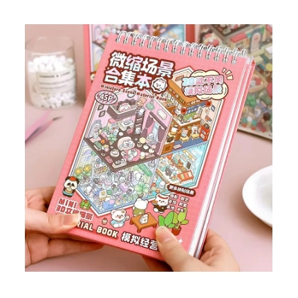 Coleção de cenas em miniatura Desenhos Animados 