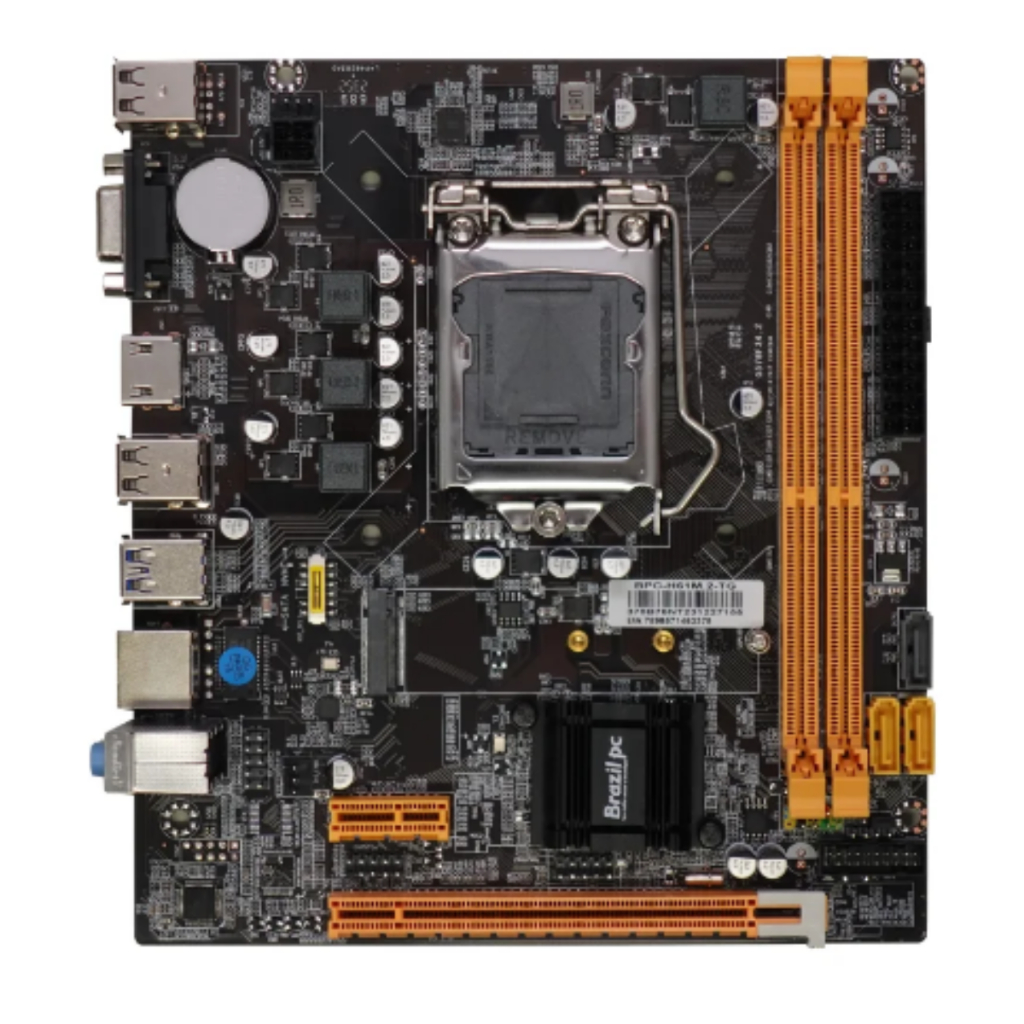 Placa-Mãe Foxcon H61 S1155 DDR3 NVMe HDMI VGA USB