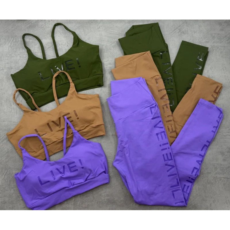 Conjunto Fitness Poliamida Premium Top E Legging C