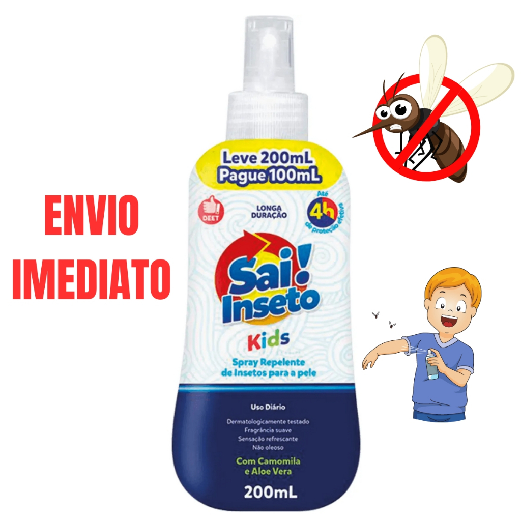 Spray Repelente de Insetos Sai Inseto Family 4 Hor