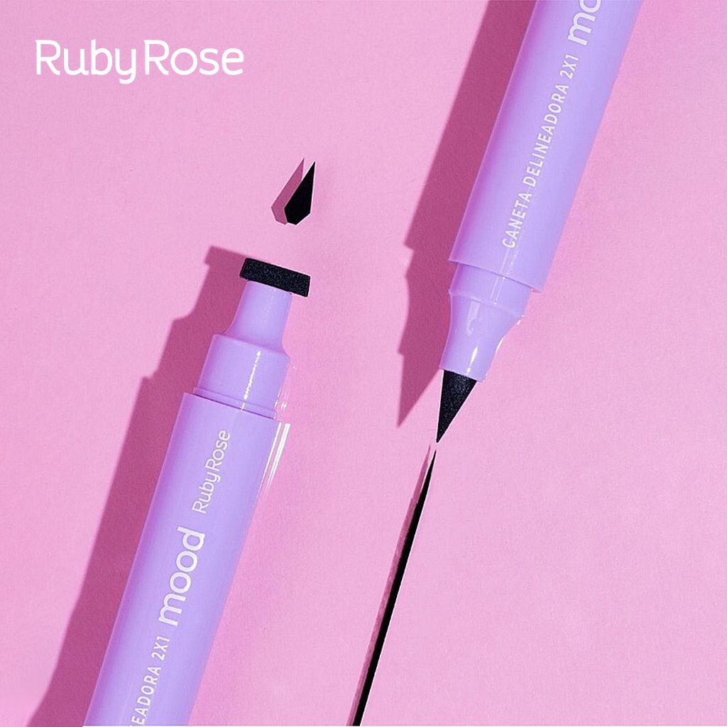 Caneta Delineadora 2 em 1 Mood Ruby Rose: Olhar de
