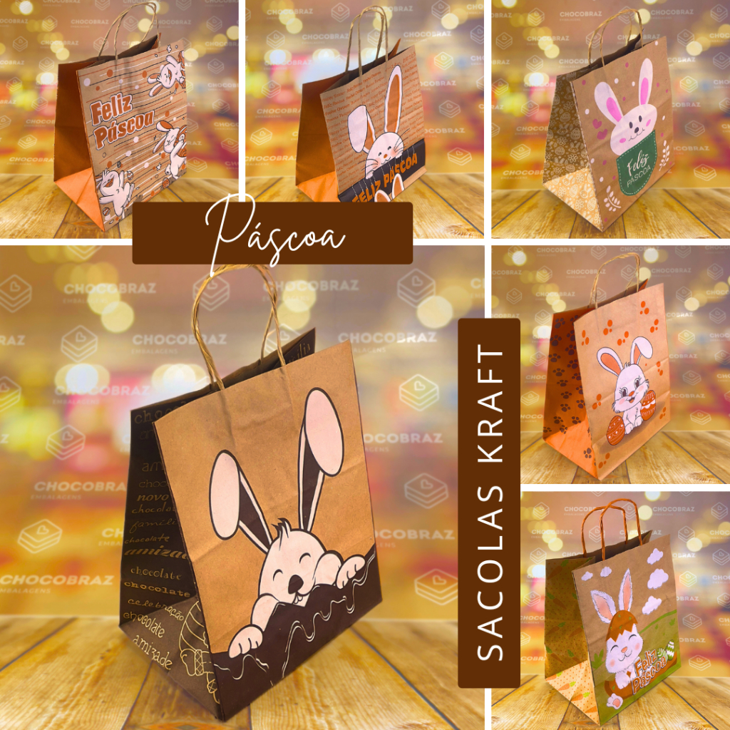 10~40 SACOLA DE PÁSCOA 2025 SACOLA OVO DE PÁSCOA