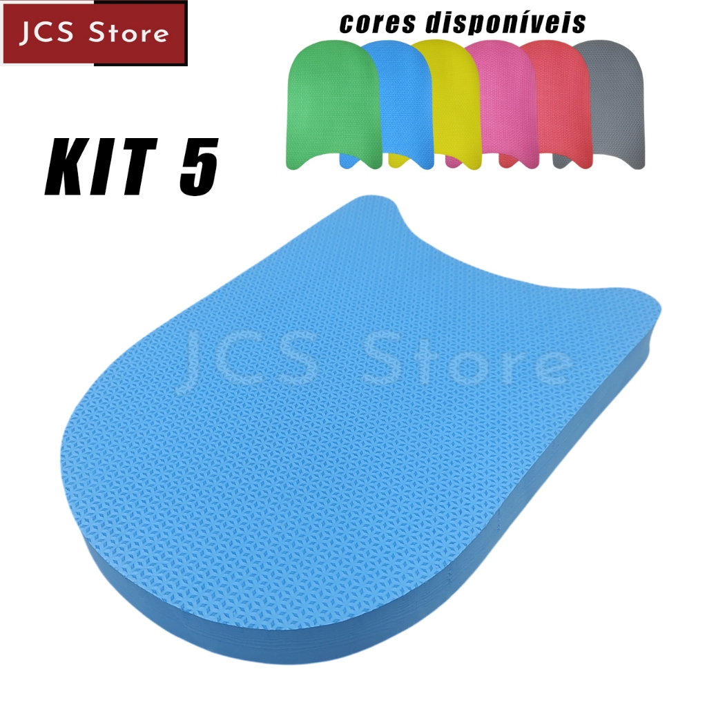 Kit 5 Prancha Natação 34 x 24 x 3 Eva Treino Hid