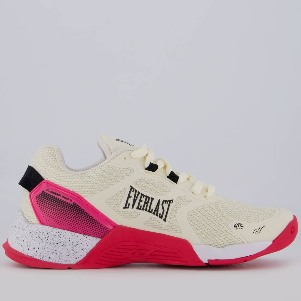 Tênis Everlast Climber Pro 3 Feminino Bege e Rosa