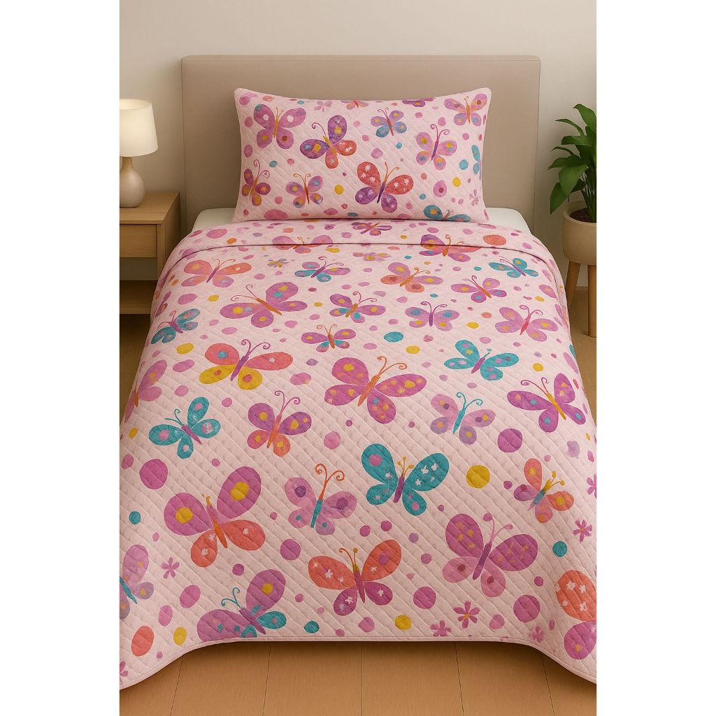 Colcha Cobre Leito Infantil Dupla Face Estampado  