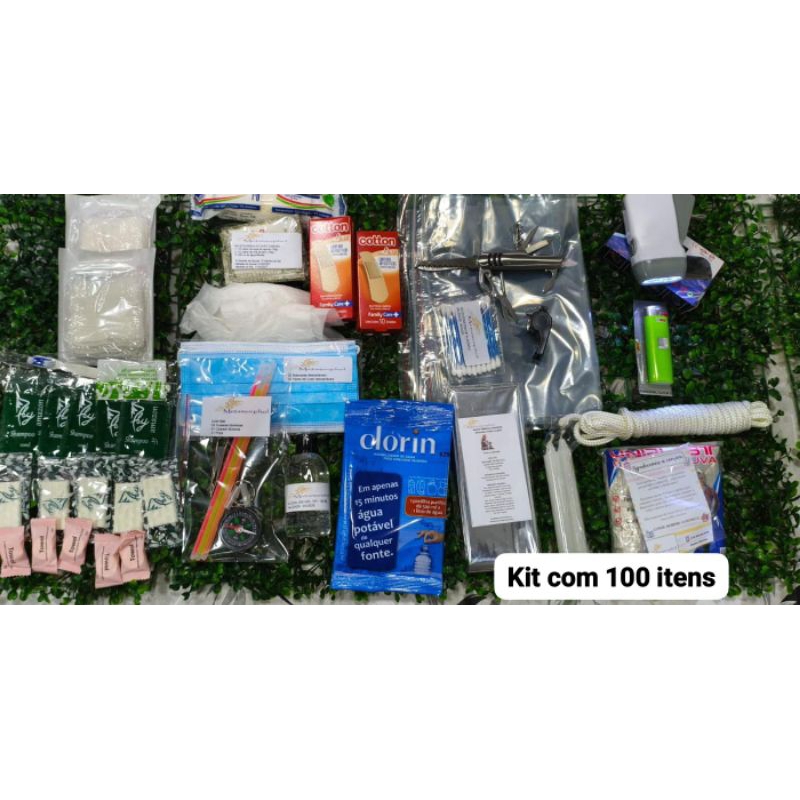 Kit para Mochila de Emergência com + de 100 itens