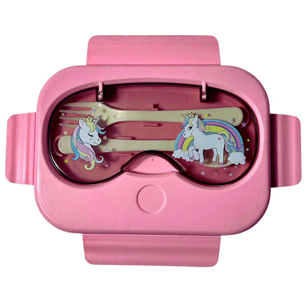 Lancheira Infantil Marmita Escolar Kit Com Talhere