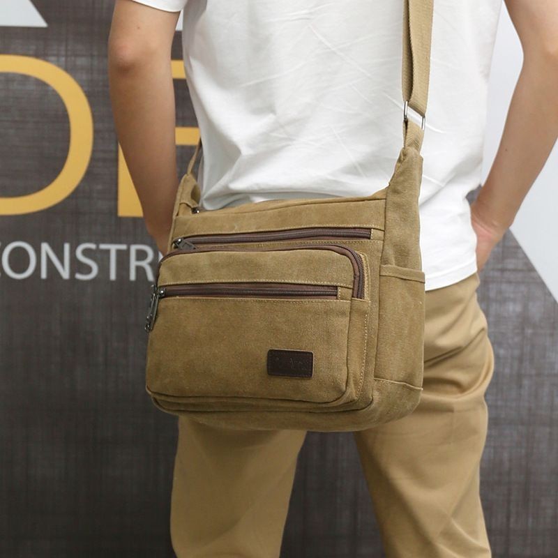 Bolsa lona de Ombro Masculino Unissex Moda Casual 