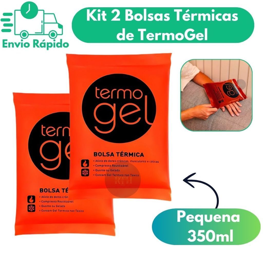 Kit 2 Bolsas Térmicas TermoGel Pequenas Para Comp