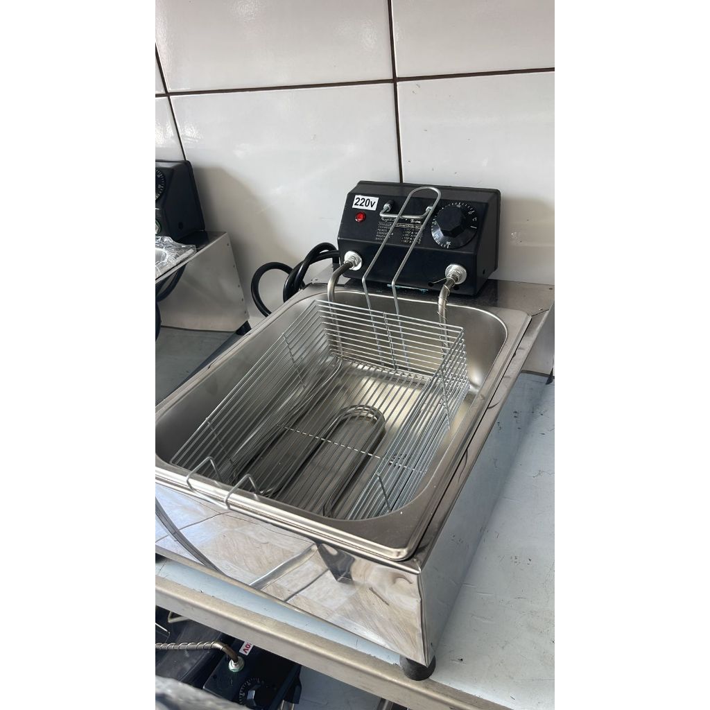 Fritadeira Elétrica Industrial 5 Litros em Inox c