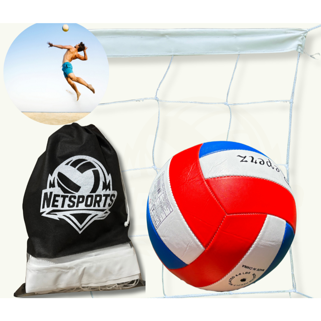 kit volei – Rede de 4 metros c/ FAIXA + Bola