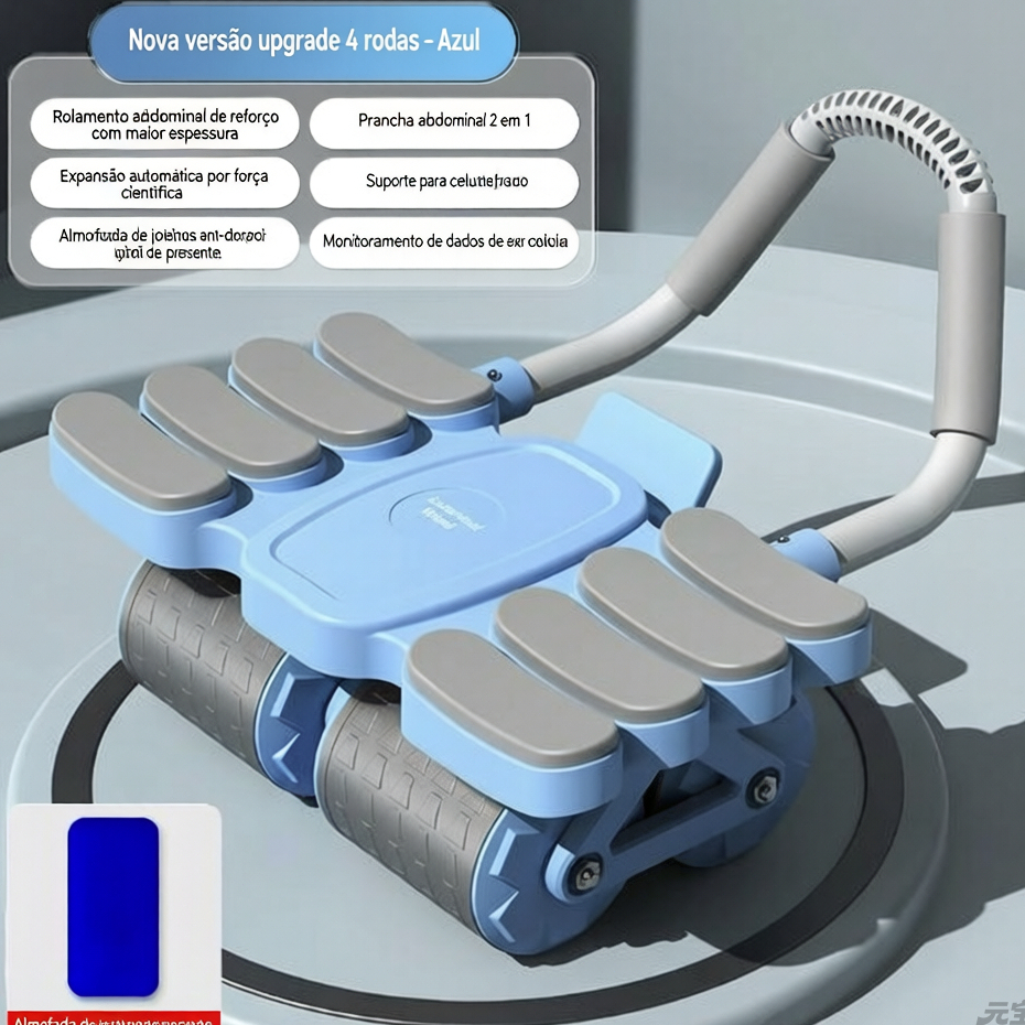 Roda Abdominal de 4 Rodas Aparelho de Abdominais A