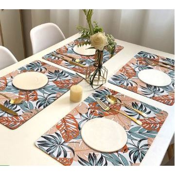 Jogo Americano Tropical Impermeável Pvc  kit com 