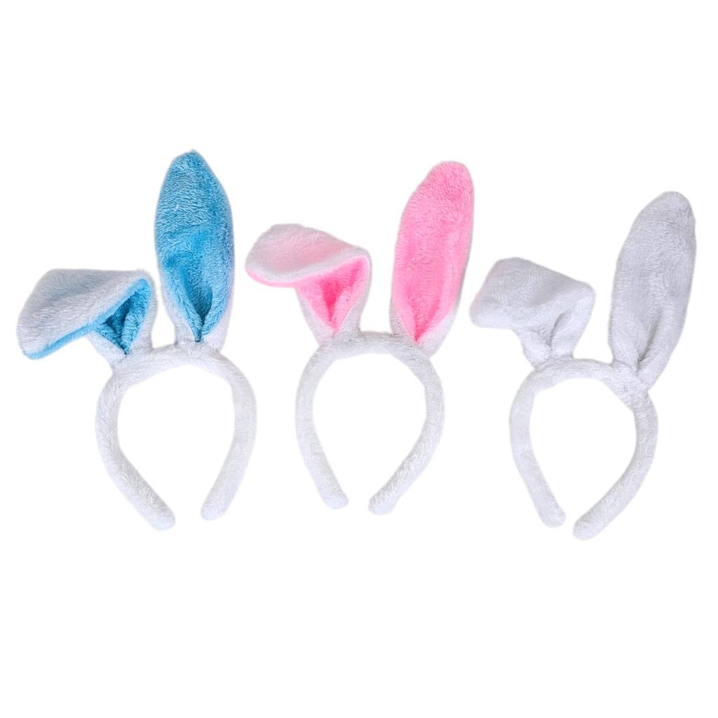 Tiara Arco Orelha de Coelho Pelúcia Páscoa Fanta