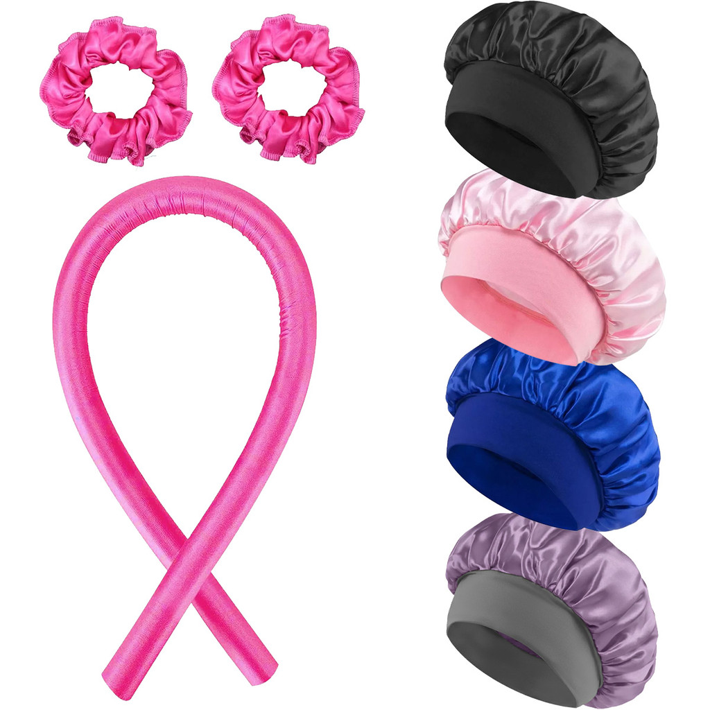 Kit Capilar de Cetim  Touca Antifrizz (Cores Varia