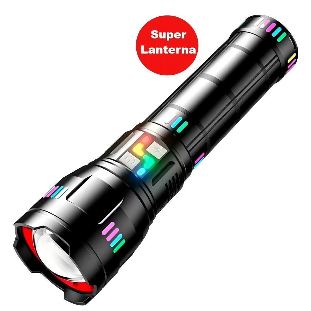 Lanterna Tática LED Laser Titanium Canhão de Luz