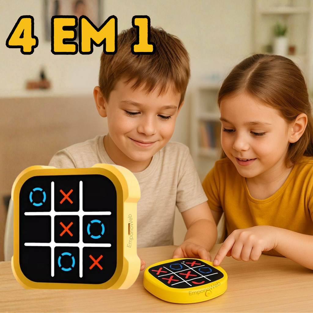 Jogo Da Velha Digital Eletrônico 4 Em 1 Recarreg�