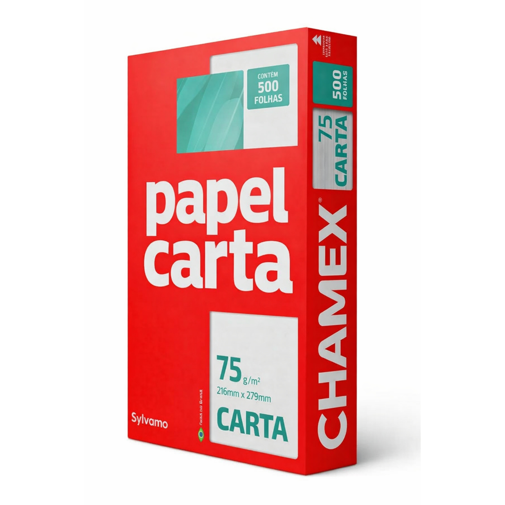 Chamex – PAPEL Sulfite CARTA, 75g, 216mm x 2