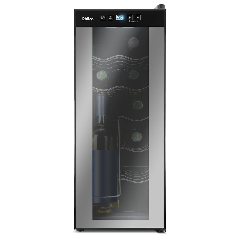 Adega Philco PAD12E Display Digital 12 Garrafas Bi