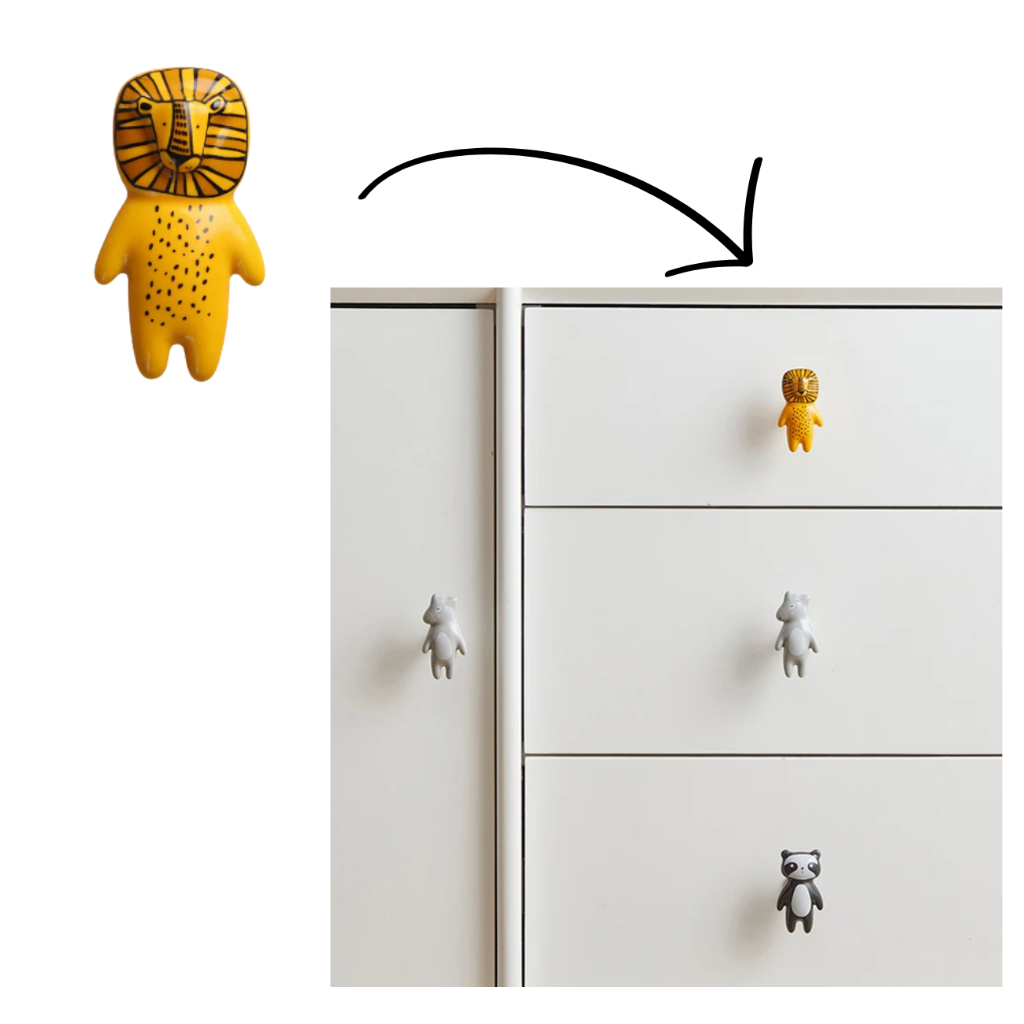 Puxador Decorativo para Móveis Quarto Infantil Ga