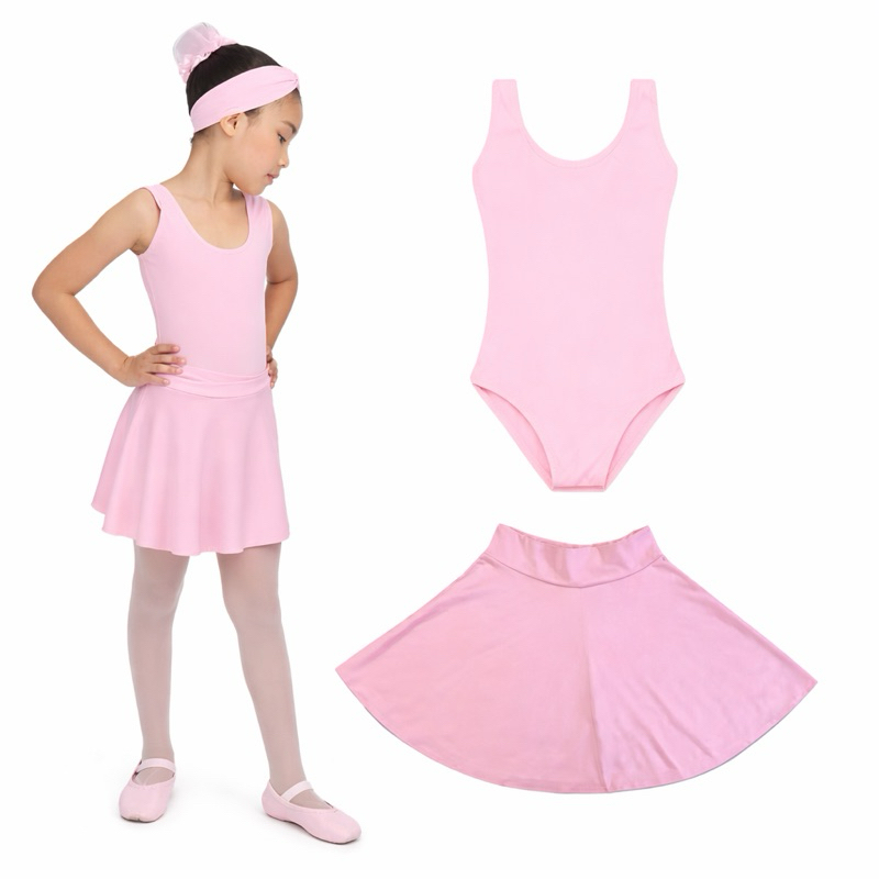 Kit Ballet 2 itens/ Collant Regata + Saia de Cos